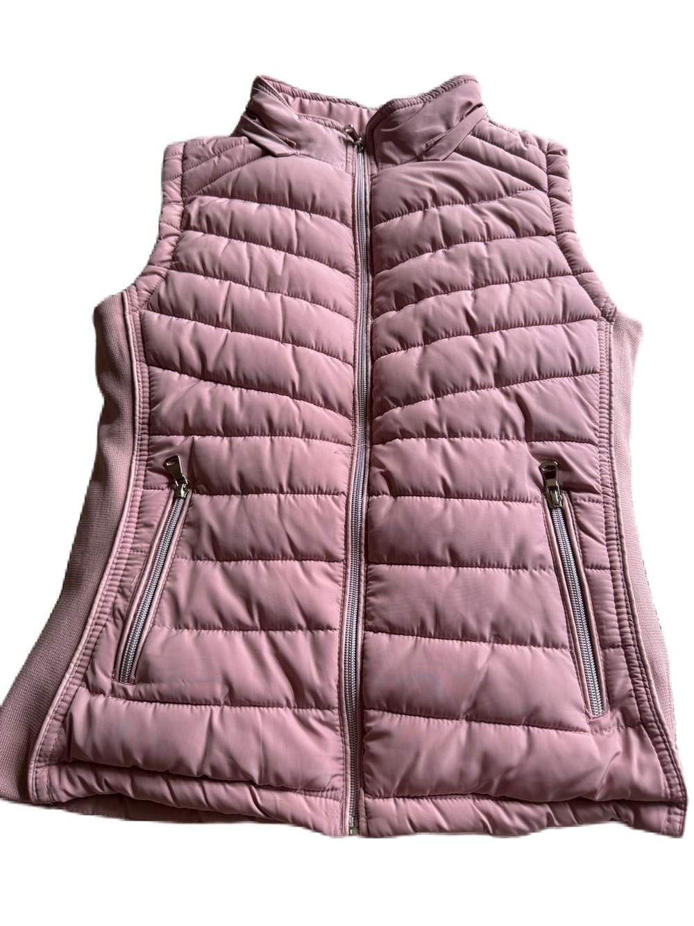 Light Pink Quilted Puffer Vest - Women's Sleeveless Jacket